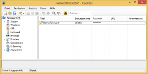 KeePass Passwortverwaltung