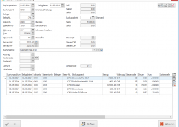 Finanzbuchhaltung Buchungsmaske