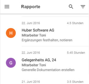 Mit pApp erfassen Sie PROFFIX Rapporte mobil