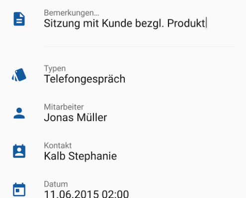 Notiz erfassen mit pApp